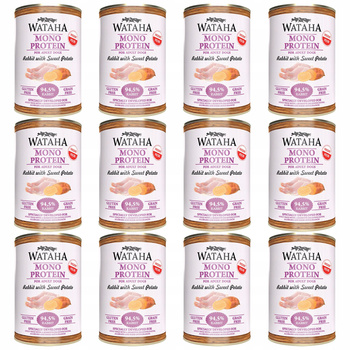 WATAHA Mono Protein Adult karma mokra dla psa Królik z Batatami 12 x 400g