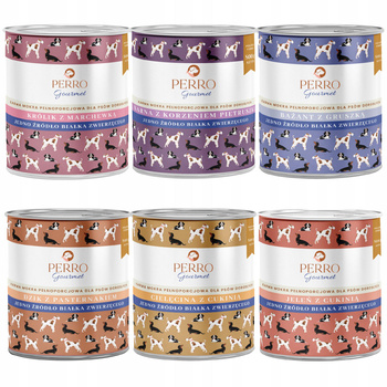 PERRO mokra karma dla psa Gourmet mix smaków 6 x 800g