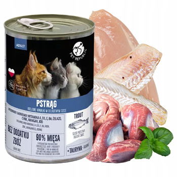 PET REPUBLIC Karma mokra dla kota Pstrąg 400g