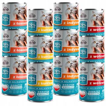 Frendi mokra karma dla Kota 12 x 400g mix