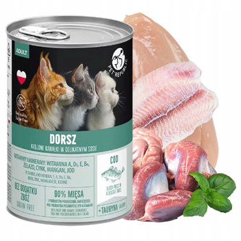 PET REPUBLIC Karma mokra dla kota Dorsz 400g