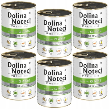 Dolina Noteci Premium mokra karma dla psa 6 x 800g dziczyzna