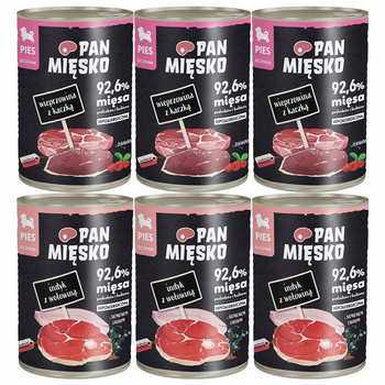 Pan Mięsko mokra karma dla szczeniąt Mix 6 x 400g