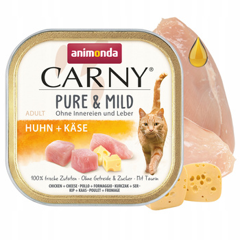 ANIMONDA Carny Pure & Mild karma mokra dla kota Kurczak z serem 100g