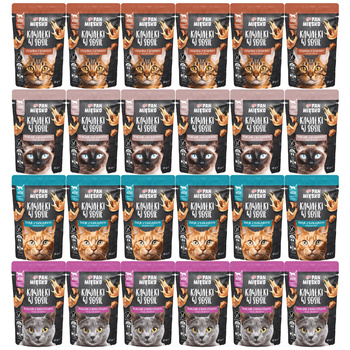 Pan Mięsko mokra karma dla kota 24 x 85g Mix