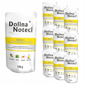 DOLINA NOTECI Premium Karma dla psa Kurczak 10 x 150g