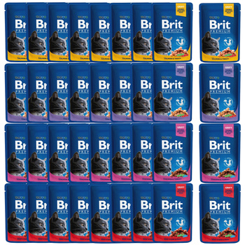 Brit Family Plate Chunks 36 x 100g mix mokra karma dla kota