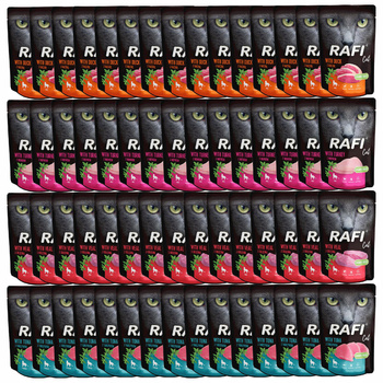 RAFI CAT Karma mokra dla kota Dolina Noteci Mix Smaków 60 x 100g bezzbożowa