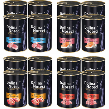 Dolina Noteci Premium mokra karma dla kota 16 x 400g Mix