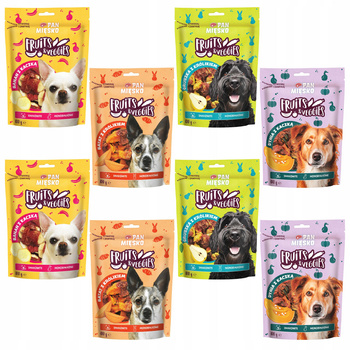 Pan Mięsko Fruits & Veggies przysmak dla psa Mix Smaków 8 x 100g