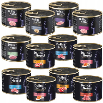 Dolina Noteci Premium 12 x 185g mix karma mokra dla kota