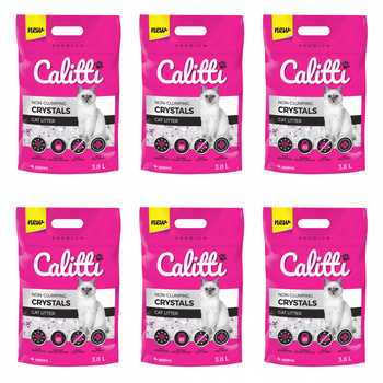 Calitti żwirek silikonowy dla kota 6 x 3,8l 