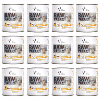 RAW PALEO Monoprotein Indyk karma dla psa mokra 12 x 800g bezzbożowa