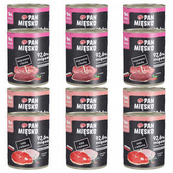 Pan Mięsko mokra karma dla szczeniąt Mix 12 x 800g