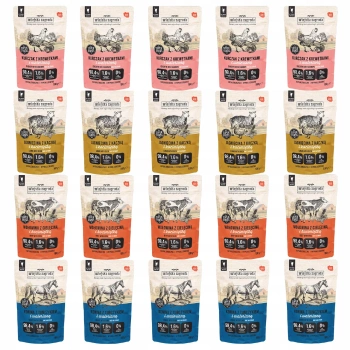 Wiejska Zagroda karma mokra dla kota Mix Smaków 20 x 100g bezzbożowa