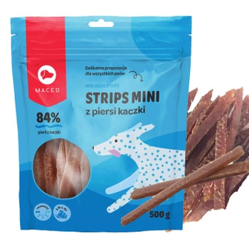 MACED Strips mini z kaczki przysmak dla psa 500g