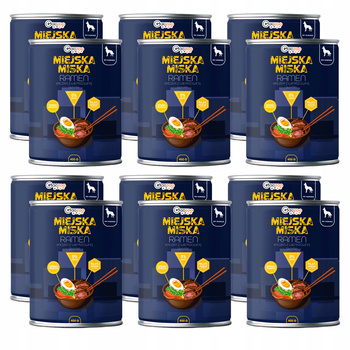 Gaczoo Miejska Miska bezzbożowa karma mokra dla psa Ramen 12 x 400g