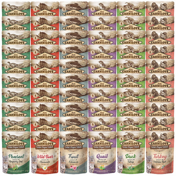 CARNILOVE CAT POUCH Mix smaków mokra karma dla kota 60 x 85g bezzbożowa