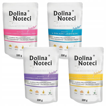 Dolina Noteci Premium Junior mokra karma dla szczeniąt 4 x 100g Mix