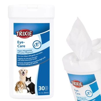 TRIXIE Zestaw CHUSTECZEK do pielęgnacji oczu x 30