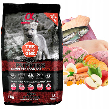 ALPHA SPIRIT PUPPIES Karma sucha dla szczeniąt mix smaków 3 kg