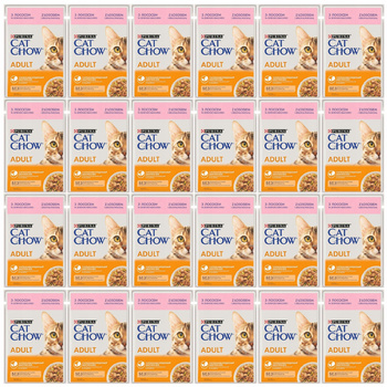 Purina Cat Chow mokra karma dla kota w galaretce Łosoś z Fasolką 24 x 85g
