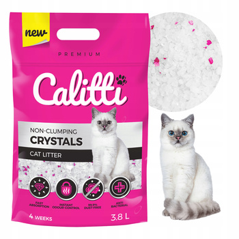 Silikonowy żwirek dla kota Calitti 3,8l Crystals