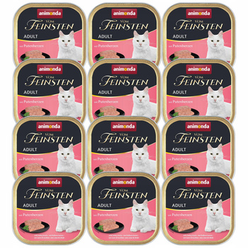 ANIMONDA Vom Feinsten Adult mokra karma dla kota 12 x 100g Serca Indyka