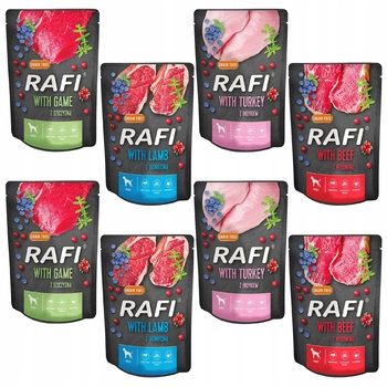 RAFI Dolina Noteci 8 x 300g mokra karma dla psa mix smaków