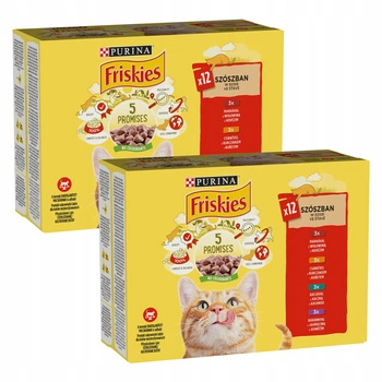 PURINA Friskies karma mokra dla kota mix smaków 24 x 85g