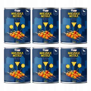 Gaczoo Miejska Miska bez zbóż karma mokra dla psa Shish z Kurczaka 6 x 400g