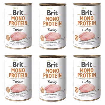 Brit Mono Protein 6 x 400g TURKEY mokra karma dla psa