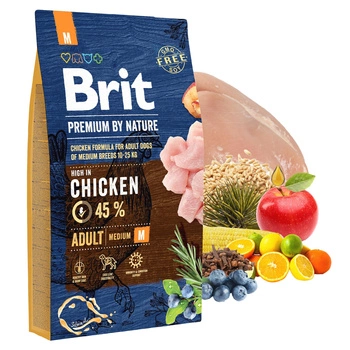 Brit by Nature 8 kg M Chicken sucha karma dla psów