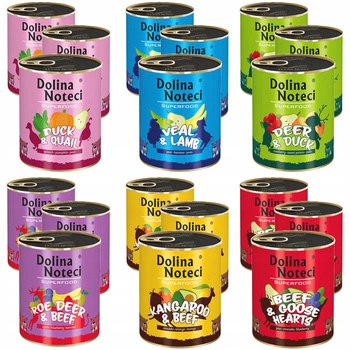 Dolina Noteci Superfood mokra karma dla psa 18 x 800g Mix