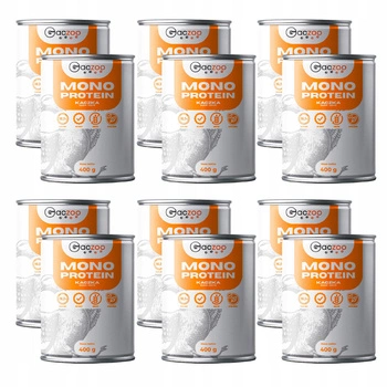Mokra karma monobiałkowa dla psa Gaczoo MONO PROTEIN Kaczka 12 x 400g 