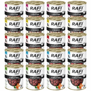 Dolina Noteci Rafi Classic karma mokra dla psa mix smaków 20 x 800g