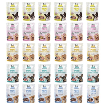 Brit Care Mini 30 x 85g mix mokra karma dla psa