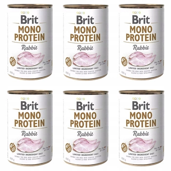 Brit Mono Protein 6 x 400g Rabbit mokra karma dla psa