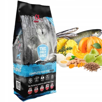 ALPHA SPIRIT Karma Półmiękka dla psa WILD FISH 12kg Bezzbożowa