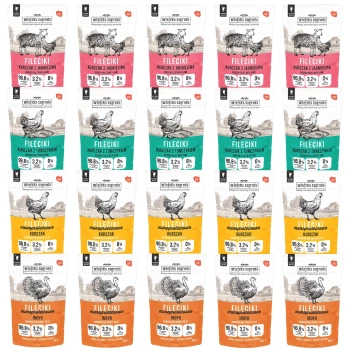 Wiejska Zagroda Fileciki karma mokra dla kota Mix Smaków 20 x 85g