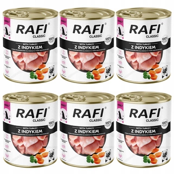 Dolina Noteci Rafi Classic karma mokra dla psa Indyk 6 x 800g
