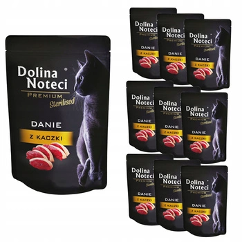 Dolina Noteci Premium danie mokra karma dla kota 10 x 85g Kaczka