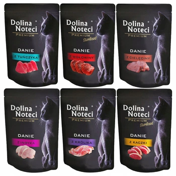 DOLINA NOTECI Premium Danie mokra karma dla kota mix smaków 100 x 85g