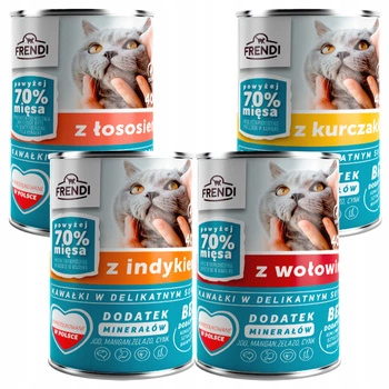 Frendi mokra karma dla Kota 4 x 400g mix