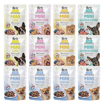 Brit Care Mini 12 x 85g mix mokra karma dla psa