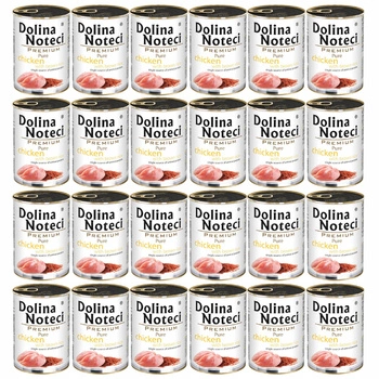 DOLINA NOTECI Premium Pure karma mokra dla psa kurczak z ryżem 24 x 400g