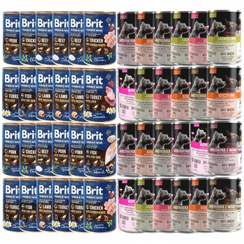 BRIT BY NATURE PET REPUBLIC Karma mokra dla psa mix smaków 48 x 400g