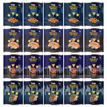 Gaczoo Miejska Miska bezzbożowa karma mokra dla psa mix smaków 20 x 800g
