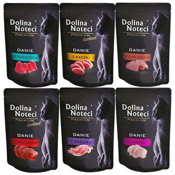 DOLINA NOTECI Premium Danie mokra karma dla kota mix smaków 90 x 85g