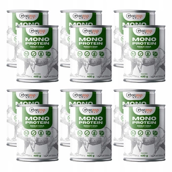 Mokra karma monobiałkowa dla psa Gaczoo MONO PROTEIN Dzik 12 x 400g 
